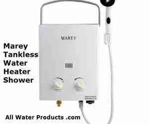 Marey tankless water heater shower. All Water Products .com