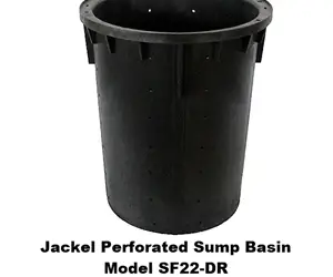 Jackel perforated sump basin 18 x 24 inches capacity 22.5 gallons