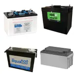 Battery for backup sump pump
